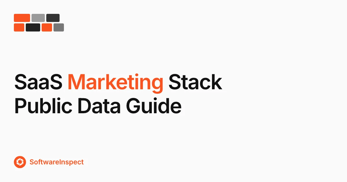 SaaS Marketing Stack: Public Data Guide
