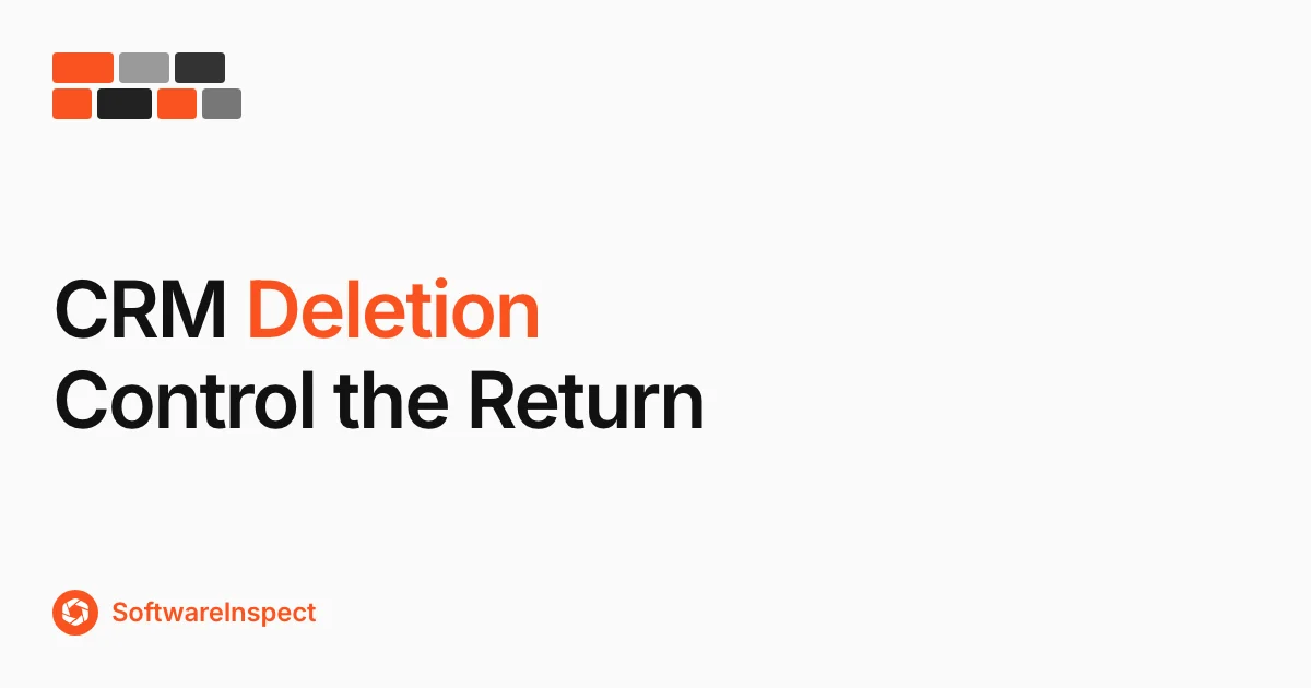 CRM Deletion Policy: Remove, Restore, and Stop Reimports