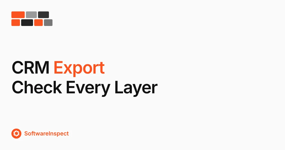 CRM Export Completeness: Check Records, Links, and Files