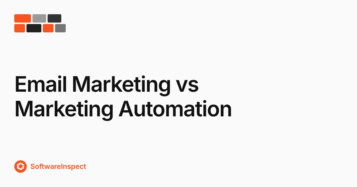 Email Marketing vs Marketing Automation (2026)