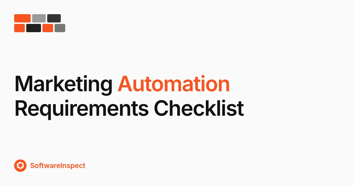 Marketing Automation Requirements Checklist (2026)