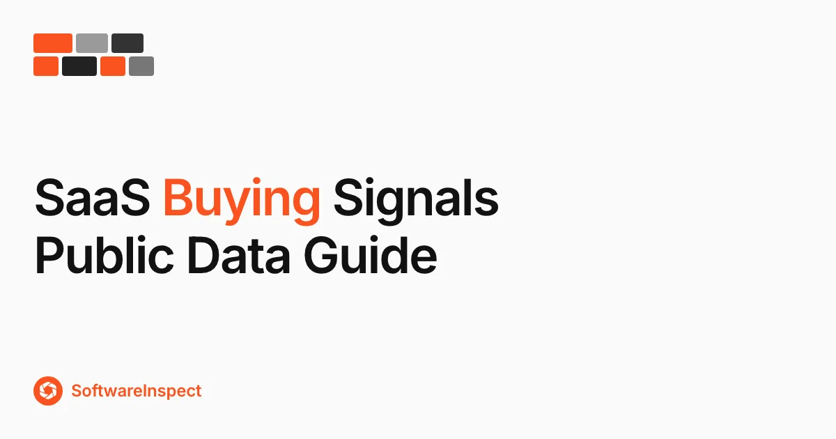 SaaS Buying Signals: Public Data Guide for GTM Teams